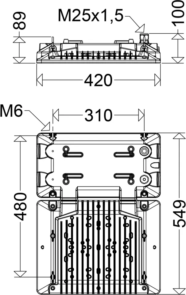 Schuch Licht LED-Hallenstrahler 3301 L110B DIMD H60