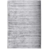 Tom Tailor Shine uni Kurzflorteppich 85 x 155 cm grau