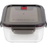 Zwilling Gusto Glasdose rechteckig 1,4 l Schwarz - Schwarz/Transparent