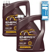 2x 5L Mannol Energy Combi LL 5W-30 Motoröl passend für VW 504.00 507.00 Dexos2 BMW LL-04