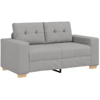 VidaXL Sofa 2-Sitzer Wolkengrau 120 cm Stoff