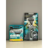 9x Gillette MACH3 Rasierklingen + Rasierer , Original Klingen neu