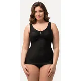 Ulla Popken Shaping-Hemd Nadelstreifen Schwarz 115E