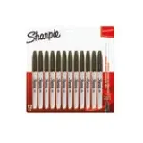 Sharpie Marker Rundspitze fein 12 Stück schwarz