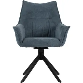 deVries Esszimmerstuhl Ginosa blau