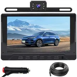 OBEST AHD 1080P Rückfahrkamera Auto-Kit, Rückfahrkamera mit 7“ Display, IP69 wasserdichte Nachtsicht-Rückfahrkamera, Einparkhilfe Rückfahrkamera Kabel für Wohnwagen LKW Wohnmobil umbauen