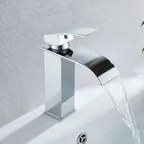 Waschtischarmatur – Einhebelmischer – Einlochmontage – Warm- Und Kaltwasser – Keramikventileinsatz – Messingventilkörper – Aufsatzmontage – Verchromt