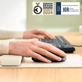 Leitz Mousepad mit Handgelenkauflage Ergo hellgrau