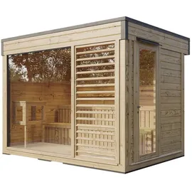 Wolff Finnhaus Saunahaus Sirja 3323 naturbelassen 329 x 229 cm Ohne Ofen