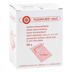 Rudavlies-steril Verbandpflaster 5x7 cm