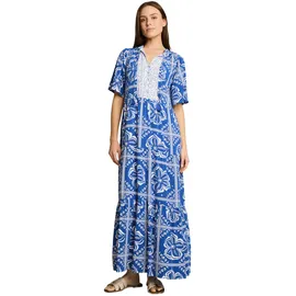 Tom Tailor Maxikleid Blau/Weiß 36