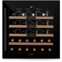 Klarstein Vinsider 36 Built-In Uno Einbau-Weinkühlschrank 36 Flaschen 92 Ltr Edelstahl Schwarz