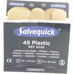Salvequick Pflasterstrips wasserfest Refill 6036 45 St