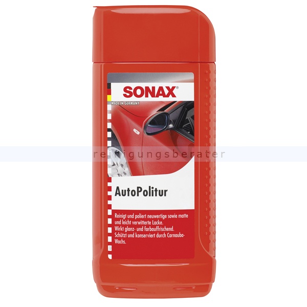 SONAX AutoPolitur, 500 ml Schont die Lackoberfläche