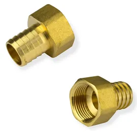 GENERAL FITTINGS Messing Schlauchtülle 1,5 Zoll x 40 mm gold