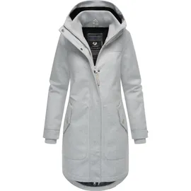 Ragwear Wintermantel "Jannisa Coat", Damen, Gr. L (40), grau (ash), Obermaterial: 100% Polyester. Innenfutter: 100% Polyester. Wattierung: 100% Polyester, tailliert ca.