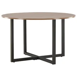Livetastic Ø 120 cm schwarz Walnuss