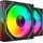 Mars Gaming MF-3DPROX2, Kit 2x PWM 120mm Lüfter, ARGB Triple Infinity Mirror 360° Beleuchtung, PWM-Steuerungssystem, FDB-Lager, PC-Lüfter mit voller ARGB-Kompatibilität, Schwarz