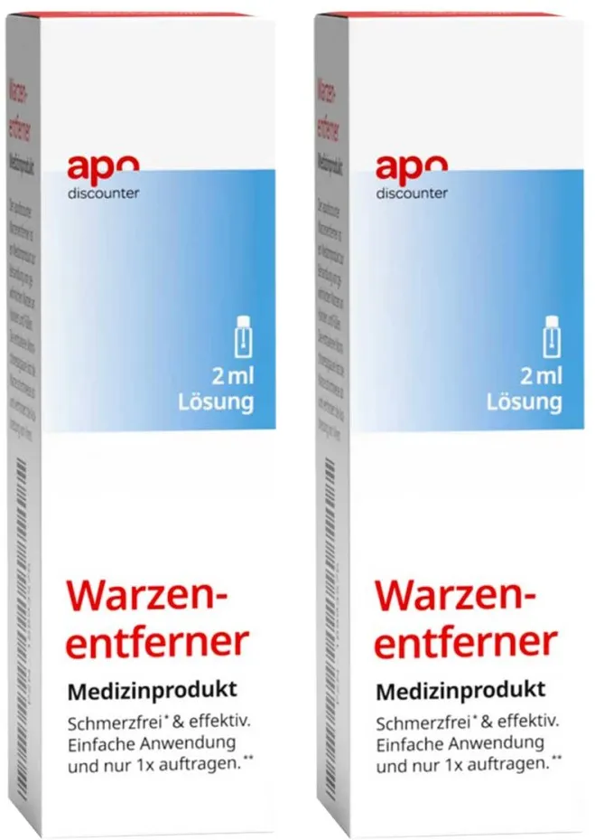 Warzenentferner Lösung für Hände und Füße von apodiscounter