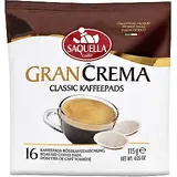 Saquella Gran Crema Classic Soft Kaffeepads 16er 115g