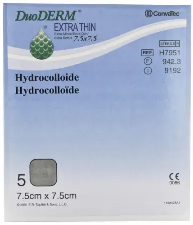 Convatec Varihesive Extra Dünn 7,5x7,5cm Steril 5 Stück