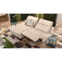 Ecksofa mit Relaxfunktion MODICA Leder Eckcouch - Beige