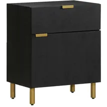 vidaXL Nachttisch Schwarz 50x33x60 cm Holzwerkstoff