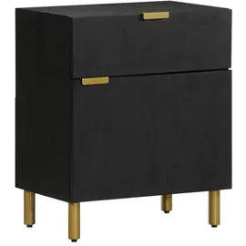 vidaXL Nachttisch Schwarz 50x33x60 cm Holzwerkstoff