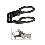 Herrmans Lampenhalter Dual schwarz Lenkerklemmung 31,8mm - Schwarz