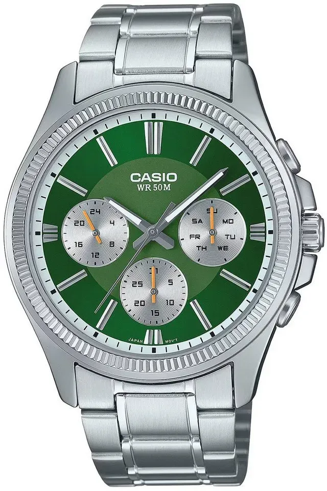 Preisvergleich Produktbild CASIO Quarzuhr Multifunktion Stahl/Grün grün