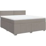vidaXL Boxspringbett 180 x 200 cm Taupe
