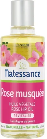 Natessance Natürliches Wildrosenöl Revitalisiert Alle Hauttypen Flakon 100ml