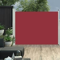 vidaXL Ausziehbare Seitenmarkise 140×500 cm Rot