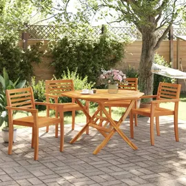vidaXL Gartenstuhl 59 x 55 x 85 cm braun 4 St.