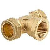 BEVO Ms-klemmringverbinder, T-Stück mit IG mittig - Verschraubung 28 x 1 x 28 mm