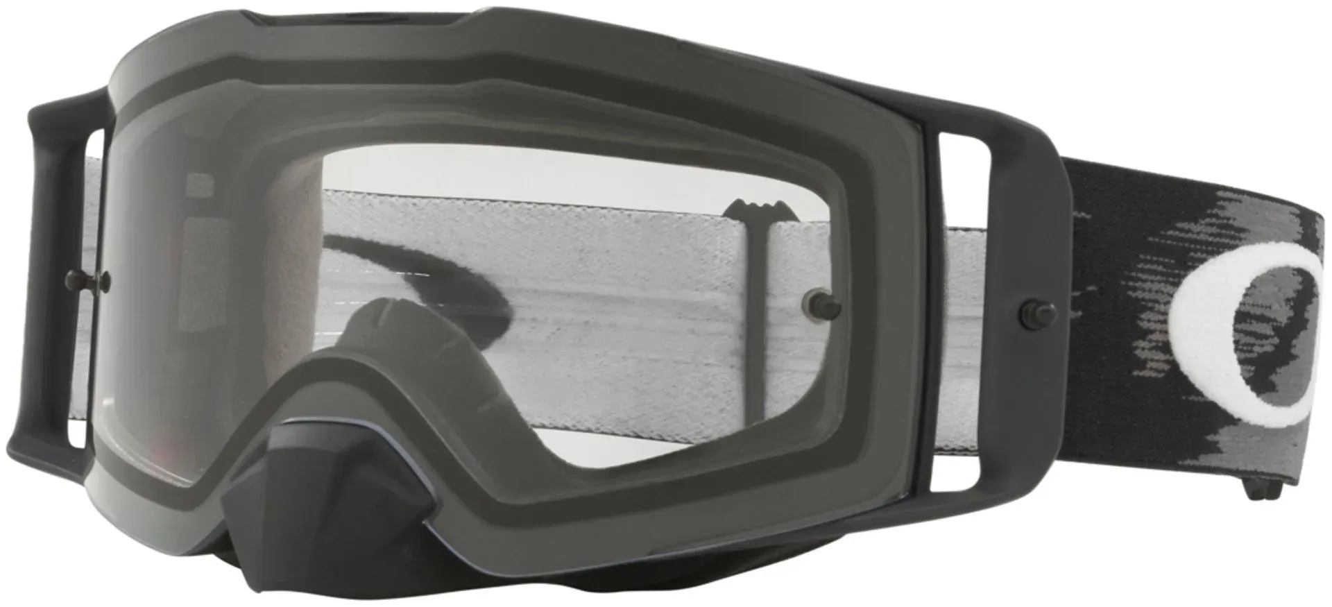 Oakley Front Line Matte Black Motorcross bril, helder, Eén maat Voorman