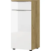 Germania Unterschrank »Avino«, Breite 39 cm, Glasfronten, Soft-Close-Funktion weiß