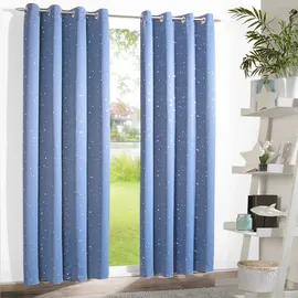 WECKBRODT Vorhang WECKBRODT "Sarin", blau (hellblau), B:135cm H:225cm, Microfaser, Polyester, Gardinen, blickdicht, Thermo, wärme-,kälteisolierend, abdunkelnd, Gardine, Store