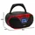 Aiwa BBTU-500DAB/RD DAB+ tragbares CD-Radio mit Farbdisplay, 6,1 cm (2,4 Zoll), Bluetooth 5.0, USB, CD/CDR/RW/MP3, Dab+, Farbe: Rot