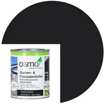 OSMO Garten- & Fassadenfarbe 7505 Tiefschwarz 0,75 l