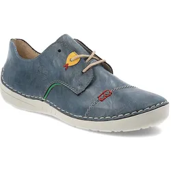 Dunkelblaue Halbschuhe Rieker Flache Schuhe, 37