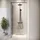 Badplaats Essos Walk-In-Dusche 70 x 200 cm Schwarz getönt
