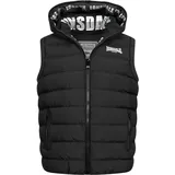 Lonsdale Weste Hodded schwarz L