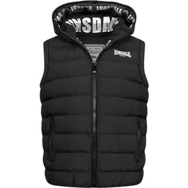 Lonsdale Weste Hodded schwarz L