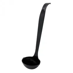 Einweg Schöpfkellen Schwarz 23cm aus Plastik, 10 Stück - Mank