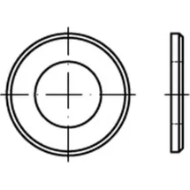 Reyher DIN 125 Flache Scheibe Stahl B 34mm galvanisch verzinkt mit Fase Form B