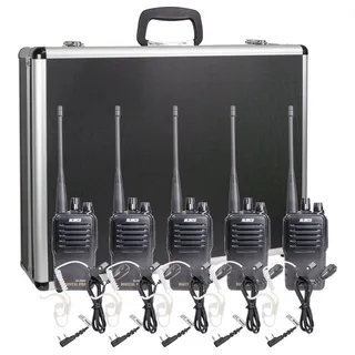 Alinco Team-Set DJ-PAX-4 + KEP-24-VK 150097 PMR-Handfunkgerät 5er Set