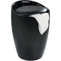 Wenko Badhocker mit Wäschesammler Candy 20 l, schwarz