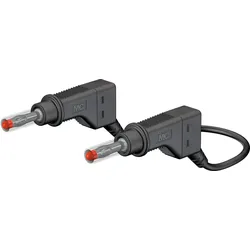 Stäubli Electrical Connectors Stäubli XZG425/SIL, Messleitung, Schwarz, Silikon,