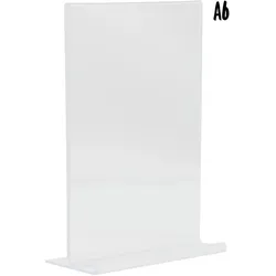 Securit® Transparenter Posterhalter – A6 – Hochformat – Beidseitig – Kompakt und Leicht – Aus Acryl – Für Gastronomie und Handel